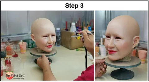 Create The Face Of Your Dreams 10 Step 3: Spray The Paint Evenly For An Ultra-Realistic Look