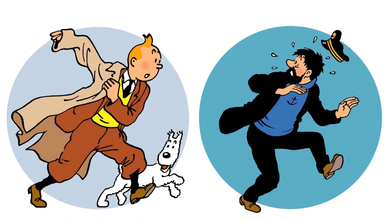 Tintin And Captain Haddock Mural