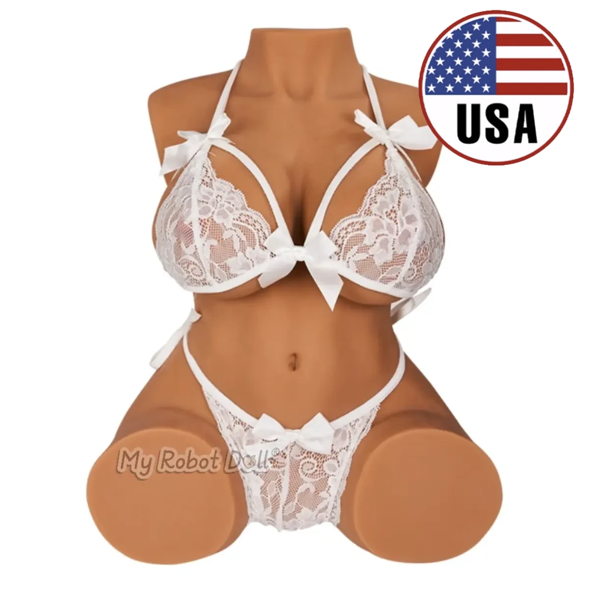 Sex Doll Torso Britney Tantaly - 49Cm / 1'7&Quot; Wheat - In Stock Usa 1 Affordable Torso Sex Doll Britney By Tantaly 49Cm