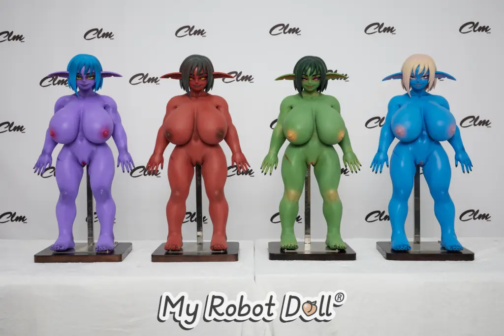 Climax Zarga 70Cm Goblin Sex Doll Color Variations — Purple, Red, Olive, Blue
