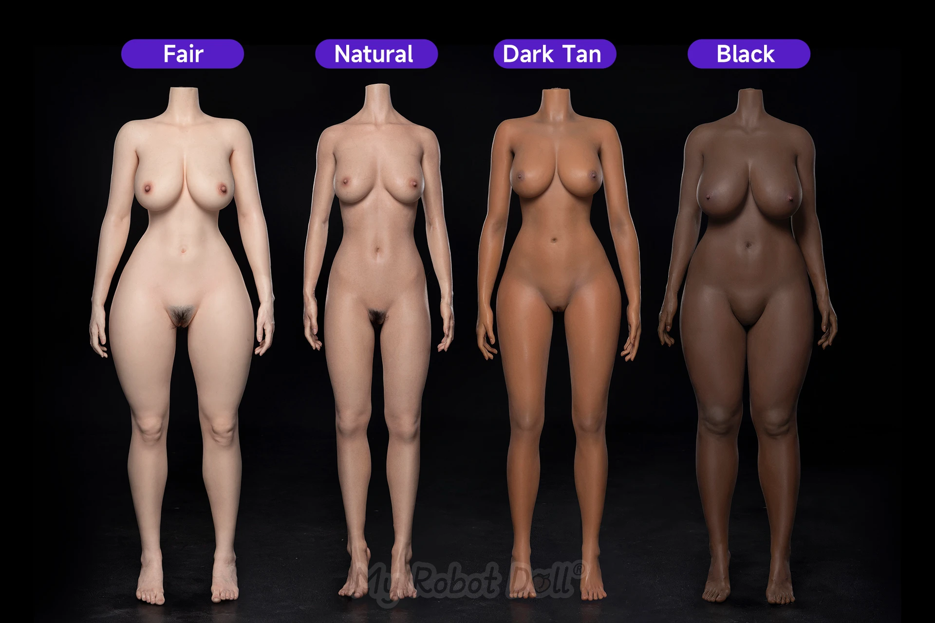 MMX Doll skin color options — full range of available skin tones