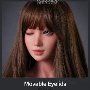 Soft Silicone Head with Oral Cavity and Movable Eyelids