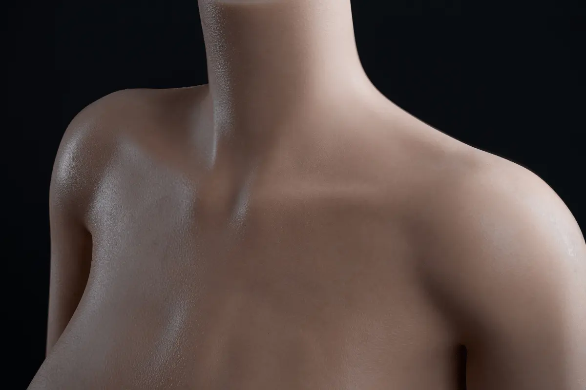 Se Doll T153 Collarbone Skin Texture Detail