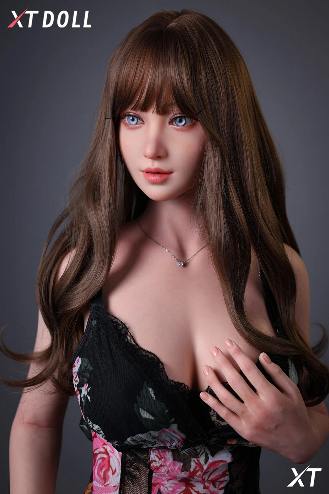 Xt Doll Fantasy Girlfriend Series Lulu — Brown Hair Blue Eyes Floral Dress Sophisticated