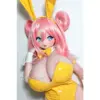 Elsa Babe Ahr018 Molly 130Cm Silicone Doll With Pink Anime Styling And Blue Eyes