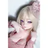 Elsa Babe Rad009 Matsuzaka Erina 148Cm Doll With Long Blonde Hair, Purple Anime-Style Eyes, And Soft Character Presentation