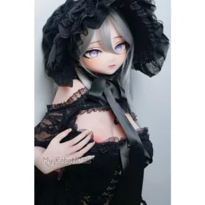 Elsa Babe RAD039 Kuroda Rina 140cm doll with silver-gray hair and anime-inspired facial presentation