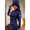 Galatea Blair 163Cm Female Doll With Long Dark Hair, Blue Accents, And Curvy Body Styling