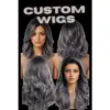 Sex Doll Custom Wigs 43 Mrd Custom Wig Custom Gray Wavy Wig With Realistic Product Presentation
