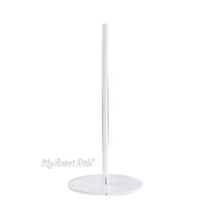 MRL Stand For Anime Dolls clear display stand with round base and vertical support post for compatible anime-style products