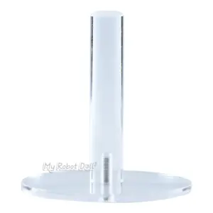 MRL Stand For Onahole Mini Dolls 11cm clear display stand with vertical support post and round base