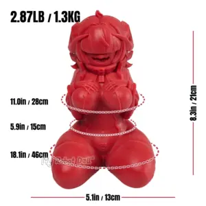 MRL ThermoALTAR 21cm red fantasy figure with sculpted armored body and stylized monster design