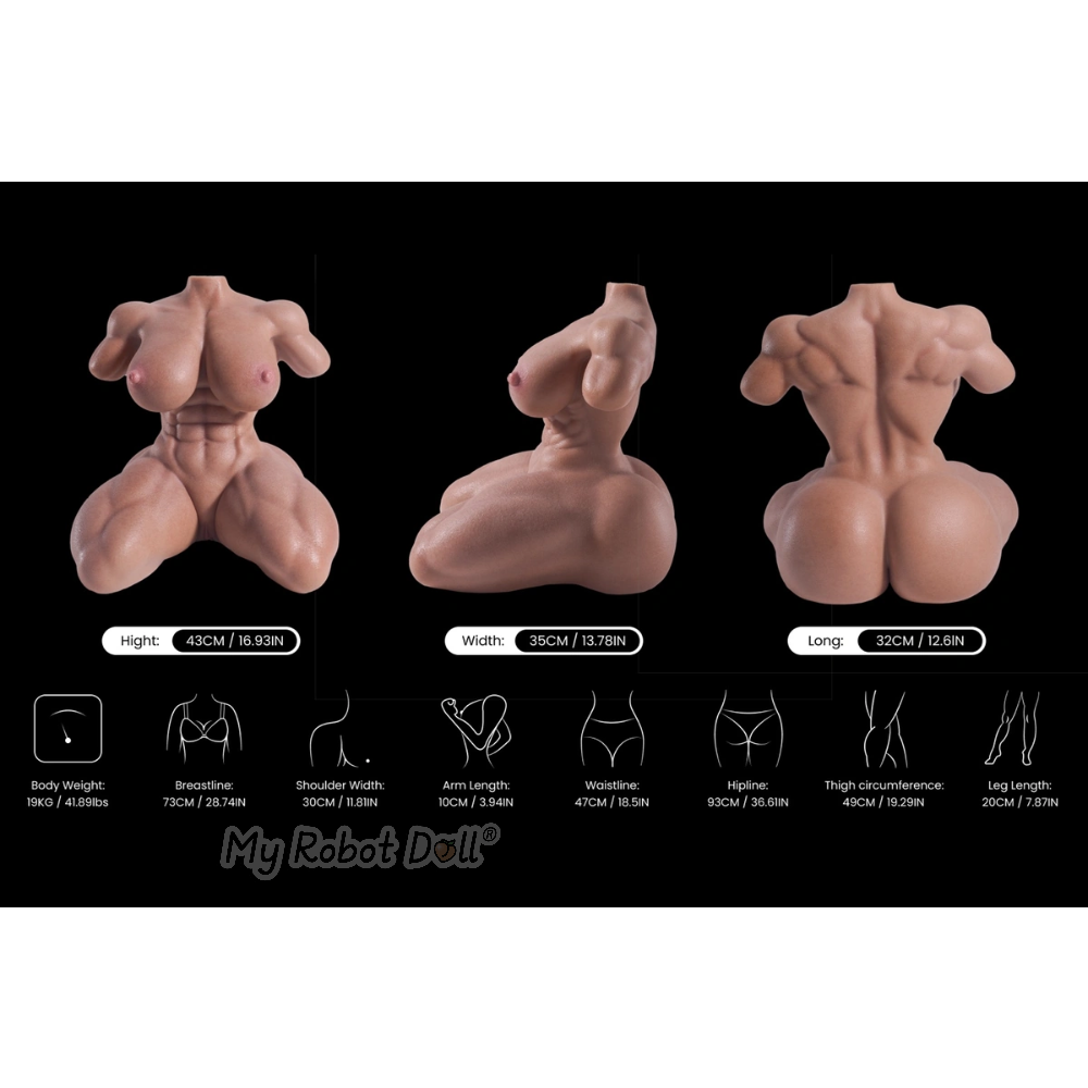 🇺🇸 Mrl Doll Big Zoe Torso 43Cm / 1'5&Quot; Full Silicone Brown - In Stock Usa 3 🇺🇸 Mrl Doll Big Zoe Torso 43Cm / 1'5&Quot; Full Silicone Brown - In Stock Usa - Image 3
