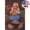 Wm Doll #360 Benthay 122Cm Torso Doll With Blonde Hair, Light Tan Skin Tone, Full Lips, Curvy Sculpted Proportions, And Defined Facial Styling