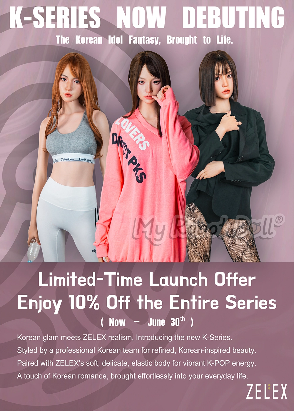 My Robot Doll Zelex Kseries Homepage Banner Mobile Version