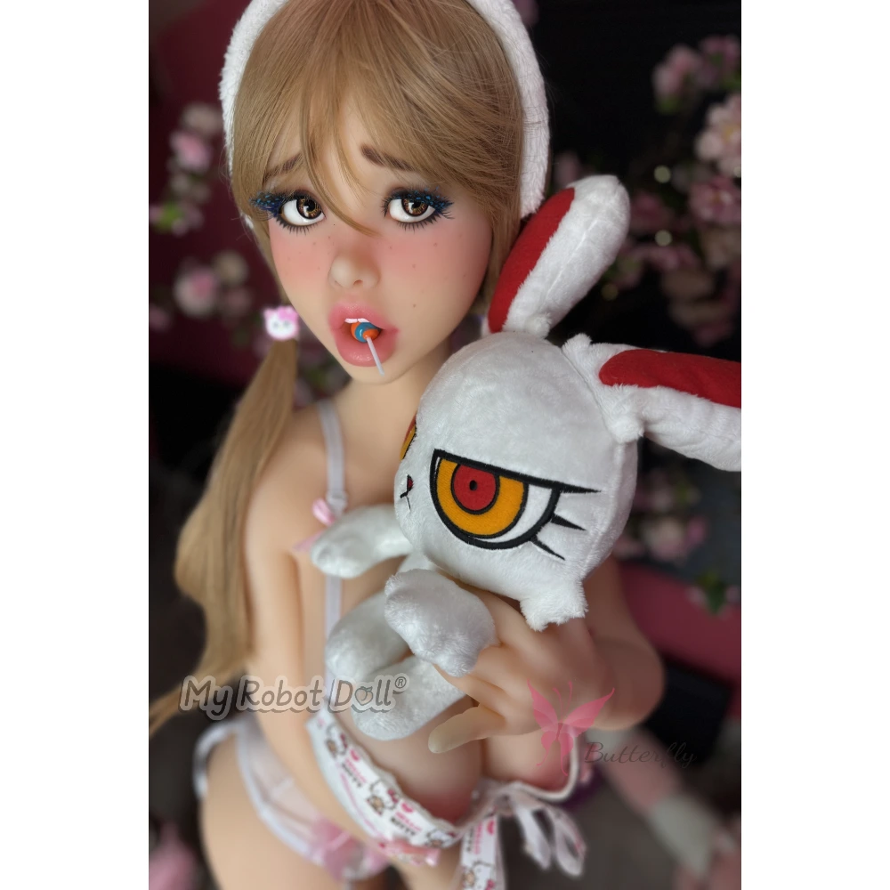Butterfly Doll Alana 145Cm H Cup With Blonde Pigtails, Bunny-Ear Styling, And Curvy Figure