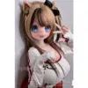 Elsa Babe Rad037 Nekoha Aya 148Cm Stylized Animal-Ear Doll With Twin-Tail Hair And Large Blue Eyes.