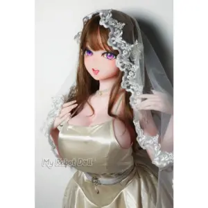 Elsa Babe RAHC018 Asakura Marie 163cm stylized adult doll with long brown hair, purple eyes, and anime-inspired facial design