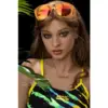 Sex Doll #057-Sheila Funwest Doll - 159Cm / 5'3&Quot; F Cup 40 Funwest #057 Sheila 140Cm F Cup Doll With Wavy Light Brown Hair, Blue Eyes, And Colorful Swimsuit Styling