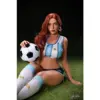 Md Doll M68 Talia 166Cm Adult Doll With Long Auburn Hair, Blue Eyes, Warm-Toned Complexion, And A Curvy Silhouette