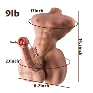 MRL Arthur 36cm headless male torso doll with muscular sculpting