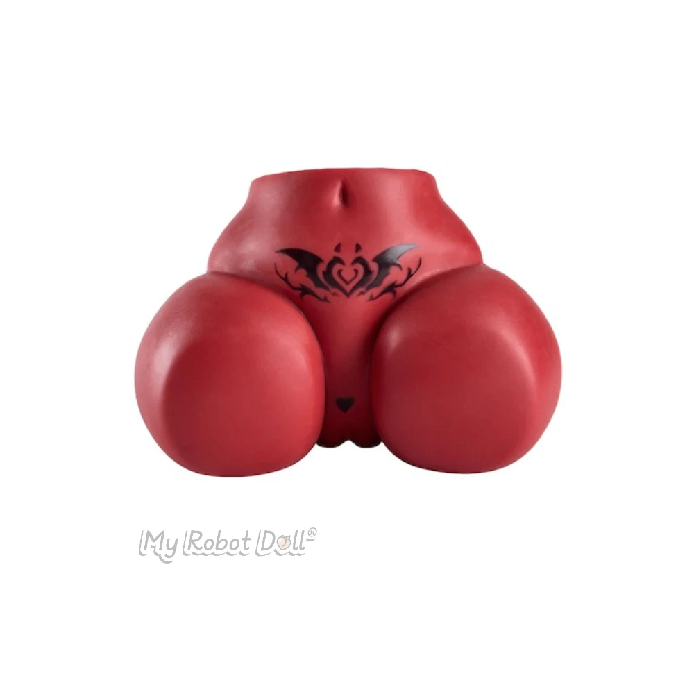 Mrl Sex Doll Meru Butt 18Cm / 7.1&Quot; Silicone 1 Mrl Sex Doll Meru 18Cm Red Sculpted Butt Accessory With Black Tattoo-Style Detail