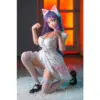 Sankaku #105 Pawgirl 142Cm H Cup Anime-Style Catgirl Doll With Purple Hair, Green Eyes, Cat Ears, And A Curvy Body.