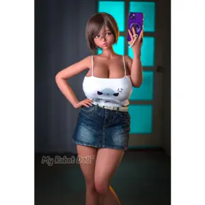 Sankaku Doll Hazuki Tenbudou Series 154cm stylized doll with short brown hair, deep complexion, and curvy figure