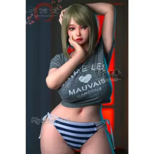 Sankaku Doll Tsugumi Tenbudou Series 155cm with long auburn hair, expressive eyes, and a balanced curvy figure