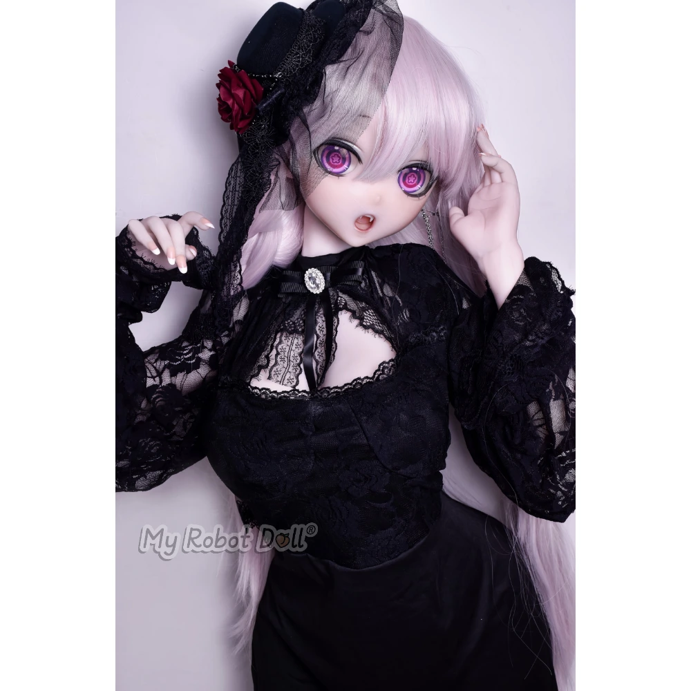 Sex Doll Head Rad047 Hanamori Kaori - 140Cm / 4'7&Quot; 1 Elsa Babe Rad047 Hanamori Kaori 140Cm Anime-Style Doll With Long Silver Hair, Pink Eyes, And Black Gothic Lace Styling
