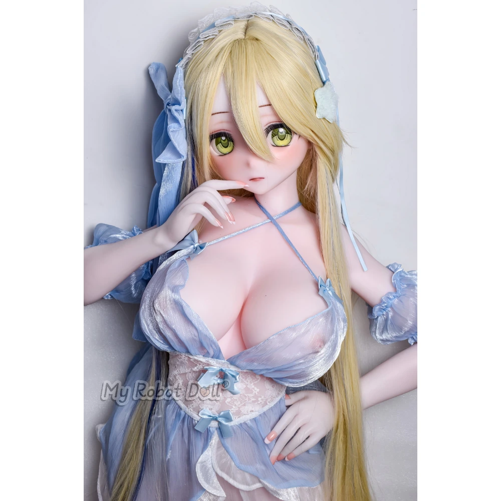 Sex Doll Izumi Rika Elsa Babe Head Rad055 - 148Cm / 4'10&Quot; 1 Elsa Babe Rad055 Izumi Rika 148Cm Anime-Style Doll With Long Blonde Hair, Green Eyes, Blue Bow Detail, Pale Blue Outfit, And Refined Stylized Facial Presentation
