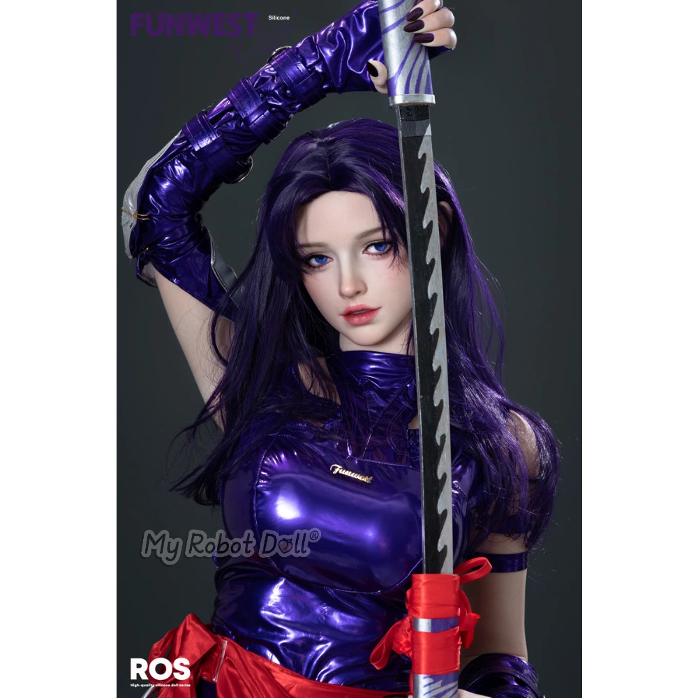 Sex Doll #035Sj-Chloe Funwest Doll - 159Cm / 5'3&Quot; F Cup Full Silicone - Realistic Skin Texture Available 1 Funwest Chloe 159Cm Doll With Long Purple Hair, Detailed Facial Presentation, Fantasy-Inspired Outfit Styling, And A Polished Character Design