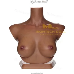 Realistic Bust Stand - Dark Tanned