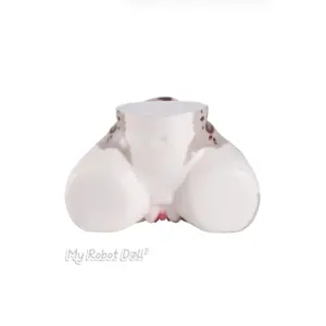 MRL Shira 17cm body-part product with compact rounded butt contours, white-and-brown fantasy-style surface detailing, and molded intimate area
