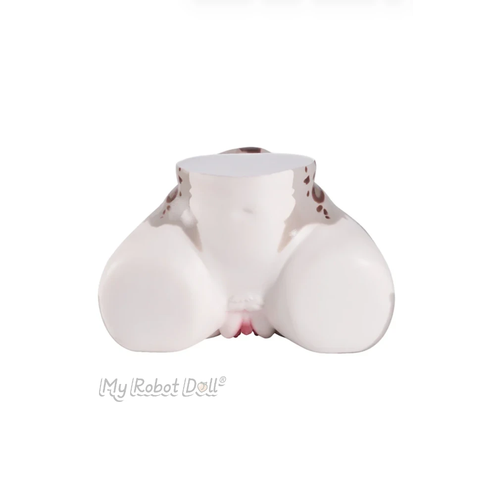 Mrl Sex Doll Shira 17Cm / 6.8&Quot; Full Silicone 1 Mrl Shira 17Cm Body-Part Product With Compact Rounded Butt Contours, White-And-Brown Fantasy-Style Surface Detailing, And Molded Intimate Area