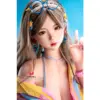 Sex Doll Beizhi Shedoll - 155Cm / 5'1&Quot; H Cup 23 Shedoll Beizhi 155Cm With Long Wavy Hair, Colorful Striped Shirt Dress, Sunglasses Accessory, And Standing Pose