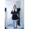 Anime Doll Aotume Head #137 - 145Cm B / 4'9&Quot; 44 Aotume #137 145Cm Doll With Ash-Blonde Hair, Purple Anime-Inspired Eyes, And A Black And White Fantasy Outfit