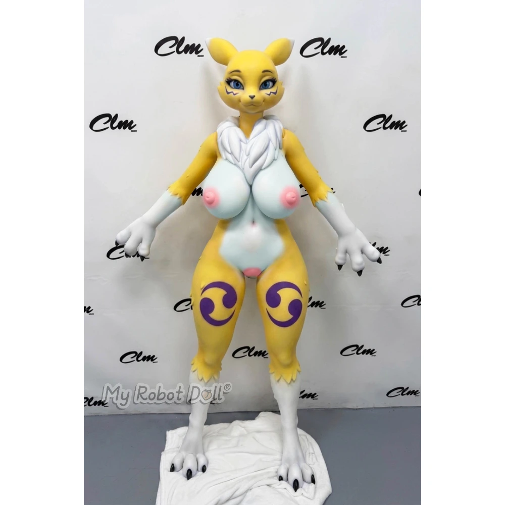 Clm Ulw Sex Doll Rowena Climax Doll – 150Cm / 4'11&Quot; Sif150Cm 1 Climax Doll Rowena 150Cm Yellow And White Furry Character With Animal Ears, Paws, Blue Eyes, And Curvy Proportions