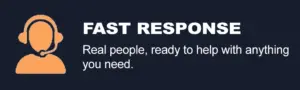 Homepage Small Banner Fast Response Dark Mode