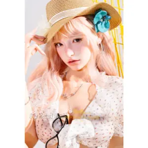 Irontech Doll N01 Mio 166cm with long pink hair, soft facial features, and curvy proportions