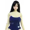 Sakura Anny 160Cm With Silicone Head, Fabric Body, Long Black Hair, And Simple Bodysuit Styling