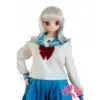 Fabric Anime Doll Sakura Dolls Head #24 - 160Cm / 5'3&Quot; Medium Breasts 8 Sakura Doll #24 160Cm With A Tpe Head, Silver-White Hair, Large Red Eyes, And An Anime-Inspired Face