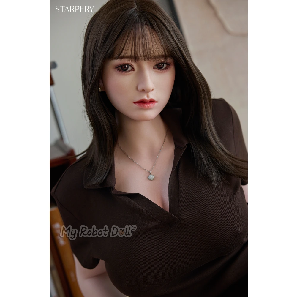 Sex Doll Yuan Starpery - 154Cm / 5'1&Quot; E Cup Wr 4.2 Is Available On Full Silicone Version 1 Starpery Yuan 154Cm E Cup Doll With Shoulder-Length Brown Hair, Blunt Bangs, Brown Eyes, And A Dark Collared Dress
