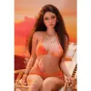 Wm Doll #135 163Cm Hybrid Realistic Full-Body Figure With A Silicone Head, Tan Coloring, D-Cup Bust, And Long Dark Hair