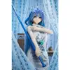 Anime Doll Aotume Head #M10 - 155Cm F / 5'1&Quot; 9 Aotume Head #M10 155Cm Anime-Style Doll With Long Blue Hair, Blue Eyes, Floral Dress, And Turquoise Decorative Accessories.