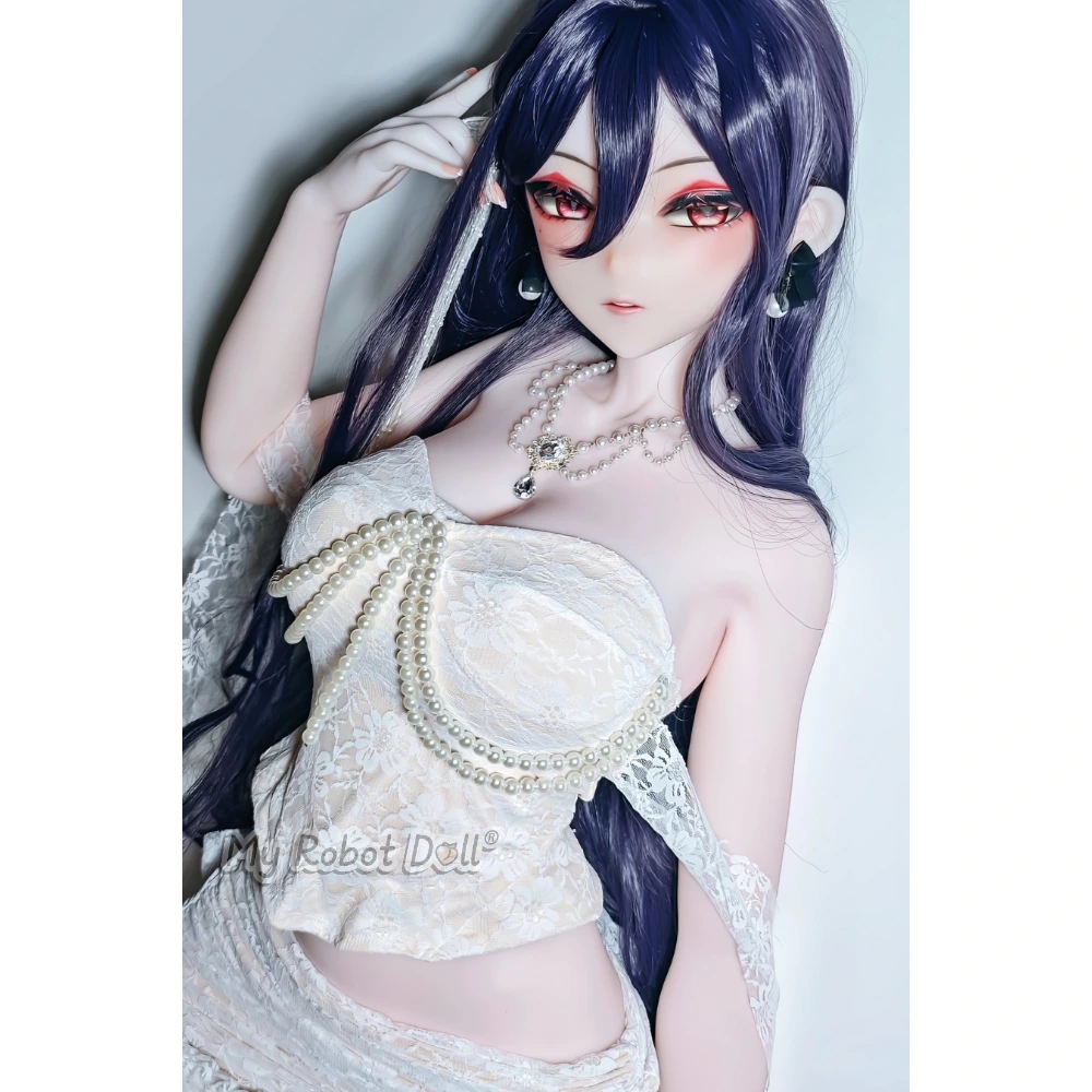 Sex Doll Ahrc032 Ogata Maika Elsa Babe - 176Cm / 5'9&Quot; 1 Elsa Babe Ahrc032 Ogata Maika 176Cm M Cup Anime-Style Doll With Long Dark Purple Hair, Red Eyes, White Lace Outfit, And Pearl Accessories.