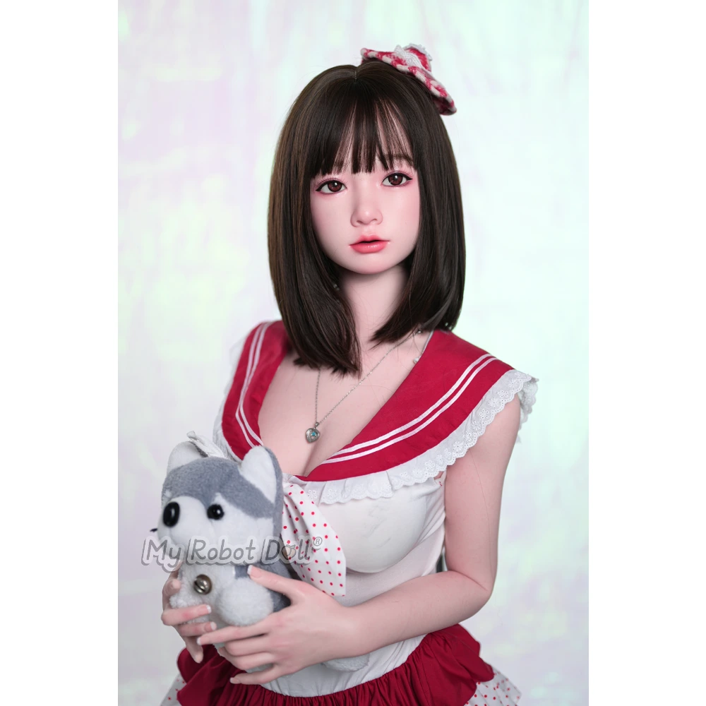 Sex Doll Miluo Fudoll - 148Cm / 4'10&Quot; D Cup 1 Fudoll Miluo 148Cm With Straight Dark Brown Bob Hair, Bangs, Soft Facial Features, And Red-And-White Sailor-Inspired Dress.