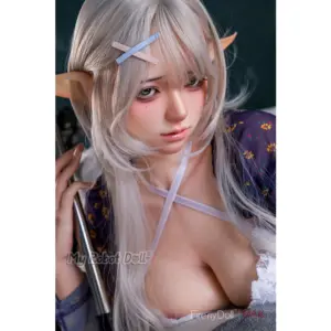 Firefly Diary Liuli 158cm elf sex doll with long silver hair and pointed ears