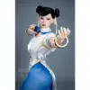 Sex Doll Ros No.47-1 Game Lady Doll - 169Cm / 5'7&Quot; 36 Game Lady 47_1 Chunli 169Cm Figure With Dark Hair Buns, Expressive Eyes, And A Blue And White Character-Inspired Design