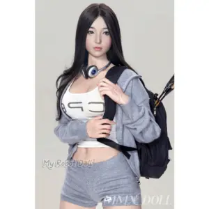 MMX MengJie 166cm sex doll with long black hair and dark eyes